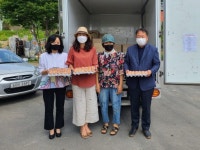 [포토뉴스]춘천 푸른농장 유기농 달걀 기탁