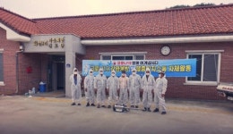 [포토뉴스]홍천군 남면 화전3리 청년회 자율 방역소독