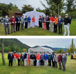화천 산천어파크골프장 공인인증 기념 표지석 제막식