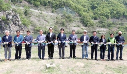 ‘홍천강 절경 만끽 배바위 카누마을 개장