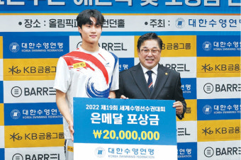 황선우 “우상혁과 파리올림픽서 金 수확”