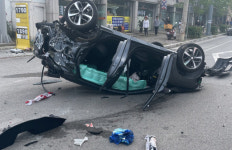 강릉 연곡면 차량 4중 충돌 사고…7명 부상