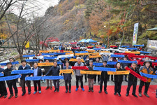 [포토뉴스]정선 항골숨바우길 개통식 및 올림픽 국가정원 유치기원 걷기행사 성황
