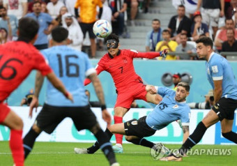 '손흥민 마스크 투혼' 한국, 우루과이와 월드컵 첫 경기 0-0 무승부…승점 1 순조로운 출발