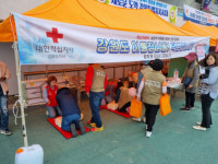 강원적십자사 이통장연합회 한마음대회서 적십자 홍보·재난심리회복지원 부스 운영