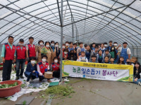[포토뉴스]삼척 근덕초 학생과 함께하는 농촌일손돕기 봉사