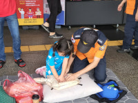 [포토뉴스] 영동고속도로 횡성휴게소 응급처치 버스킹