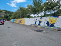 동해 삼화동 마을옹벽 허병장 스토리 담은 벽화로 변신