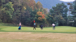 ‘단풍 즐기며 굳 샷’ … 도계블랙밸리 단풍골프축제 만끽