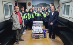 [포토뉴스]강릉 경포동주민센터 오죽자율방범대 위문