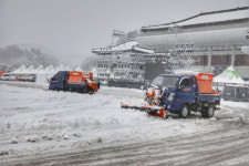 삼척정월대보름제 앞두고 제설작업 안간힘