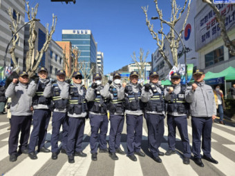 [3·1절 건강달리기대회] 강원경찰, 기동순찰대 첫 투입 “시민 안전 온 힘”