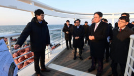[포토뉴스]강릉 순긋해변 연안정비사업현장 찾은 강도형 해수부 장관
