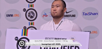 강원도체육회 이승찬, 레슬링 그레코로만형 130급 파리올림픽 출전권 획득
