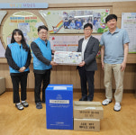 [포토뉴스]K-water 태백권지사, 하장초에 교육기자재 기부