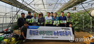 [포토뉴스] 횡성 6대 기관장, 농촌일손돕기