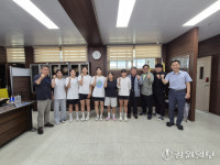 [포토뉴스]삼척 도계전산정보고 소프트테니스팀 지원