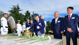 [포토뉴스]해군 1함대 제74주년 옥계지구전투 전승 기념식 개최