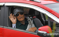 [펫밀리]선글라스 쓰고 졸졸 ‘아빠바라기’…꽃길만 걷게 해줄‘개’