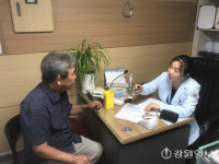 [포토뉴스]소상공인시장진흥공단 원주센터 찾아가는 건강관리 서비스