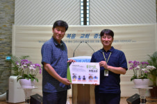 굿네이버스 강원지부·춘천 주향교회, ‘좋은이웃교회’ 현판 전달식 진행