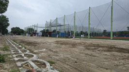 장마 기간에도 경기한다 춘천 고구마섬야구장 시설 개선 눈길