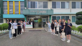 [포토뉴스]강릉시청소년상담복지센터, 주문진중학교와 2차 청소년 생명존중 캠페인