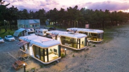 강릉 연곡해변 솔향기 캠핑장에 신규 카라반 개장