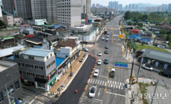 [포토뉴스]상습 정체지역 소양로, 6차로 완전개통 앞둬!