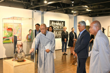 [포토뉴스] 정암사, 아리샘터에서 수마노탑 국보 승격 기념 전시