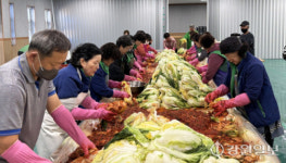 횡성 배추 6,450포기 김장 “이웃 사랑 범벅”