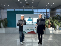 [포토뉴스]송암시스콤(주), 초록우산 강원지역본부 후원금 전달
