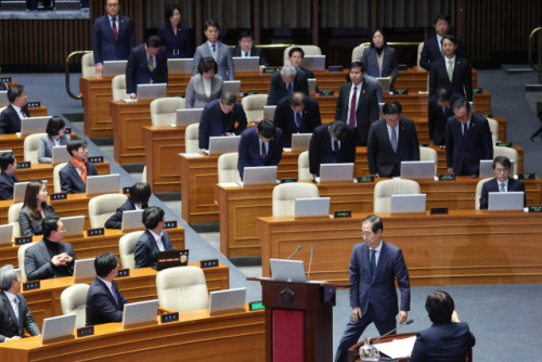 한국 야당, 최상목 대행 탄핵안 발의 민주당 절제 용기 필요