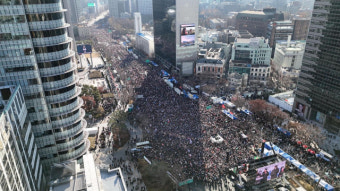 대국본 광화문서 탄핵 반대 집회···