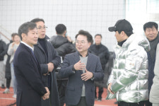 [포토뉴스]정몽규 대한축구협회장 후보 춘천송암스포츠타운 방문