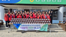 [포토뉴스] 동횡성농협 농가주부모임, 사랑의 된장 담그기
