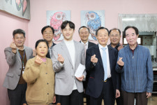 조강호 삼호물산 회장 철원출신 가수 이승우씨 응원