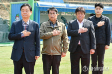 [포토뉴스] 화천 산천어 야구리그 개막식