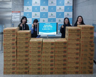 [포토뉴스]사회적협동조합 돌고도네이션, 춘천북부노인복지관에 영양간식 전달