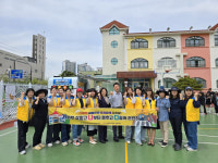 [포토뉴스]원주 태장초교 녹색어머니회 체험형 안전교육 캠페인