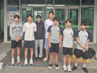 亞수영 금메달리스트 양재훈선수, 우석중서 재능나눔