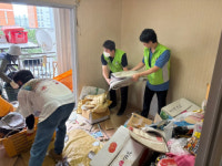 [포토뉴스]강릉입암3 주거행복지원센터, 저장강박증세대 주거환경개선