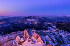 태백중 노남호 교장 태백서 크게 밝은 산, 함백산 사진전