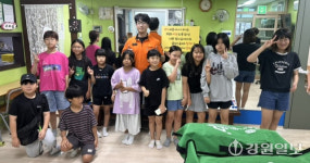 [포토뉴스] 화천소방서, 지역아동센터에서 심폐소생술 교육