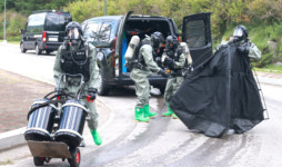 “대테러 꼼짝마, 민·관·군·경 화생방 작용제 탐지 드론과 사족보행로봇 등 첨단장비로 영월 안전 지킨다”