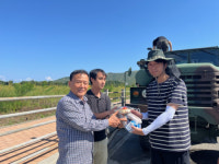 [포토뉴스]옥계농협, 지원인력 간식 50인분 전달