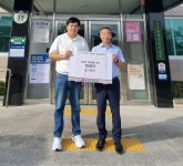 [포토뉴]영남토건, 동호동에 매월 후원품 전달 약속