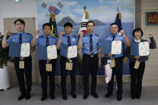 [포토뉴스]동해해양경찰서, 경찰관 승진 임용식