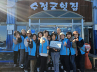 [포토뉴스]초당동, 1촌 가게 감사캠페인 실시