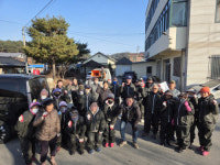 모전1리 봉사단  영농부산물 파쇄로 산불예방 앞장서